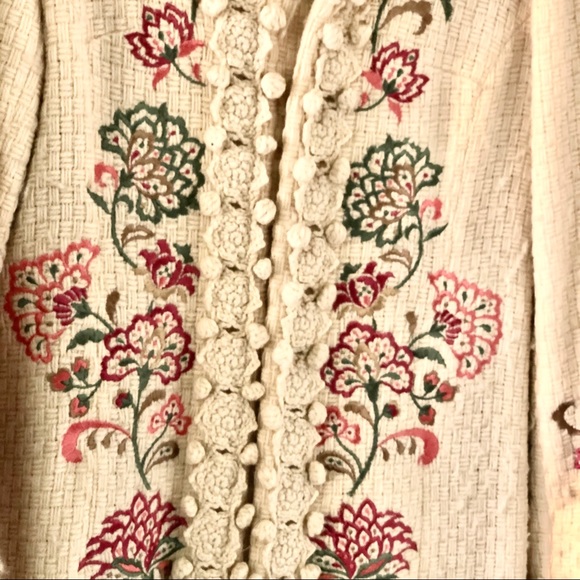 RARE!  Anthropologie Lithe • Embroidered Mountain Coat - Picture 3 of 8